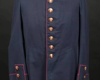 	Prussian Officer Tunic With Brass Crown Buttons