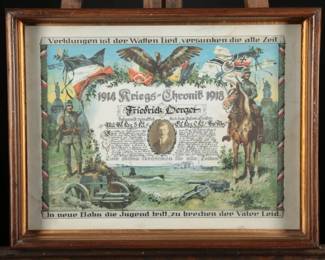	WWI German Kriegs-Chronik for Friedrich Herget