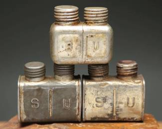 	Trio of WWII German G43/K43 Rifle Oil Bottles