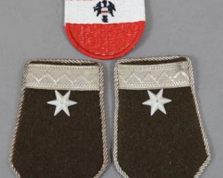 Austria Sleeve Shield and Shoulder Boards Group