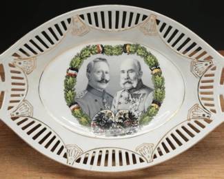 WWI Schumann Porcelain Commemorative Dish