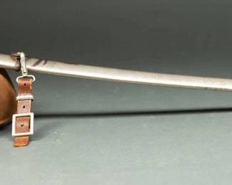 German WWII Army Saber Scabbard with Hangers