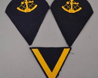 	WWII German Navy Navigator & Rank Insignia Group