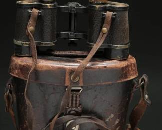 Carl Zeiss Jena 6x24 Telex Binoculars, 1911, Case