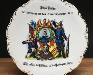 1910 Kaisermanover Commemorative Porcelain Plate