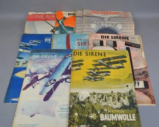 1930s Die Sirene Reichsluftschutzbund Magazines,