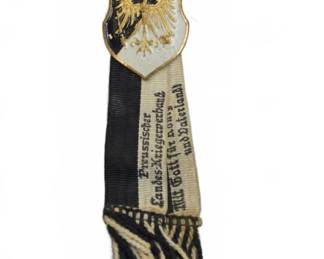 	Prussian Veterans Association Badge with Ribbon