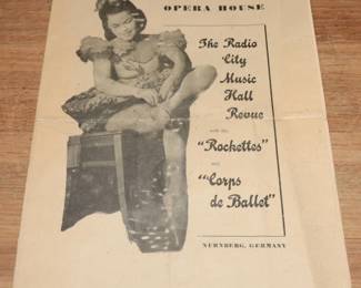 	1940s Nuremberg Opera House Rockettes Program