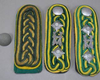 	German Army Officer Shoulder Boards With Devices