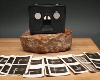 Zeiss Aerotopograph Stereo Viewer With Slides