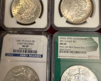Graded silver