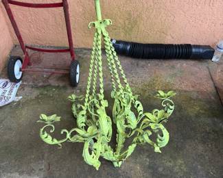 Wrought iron chandelier