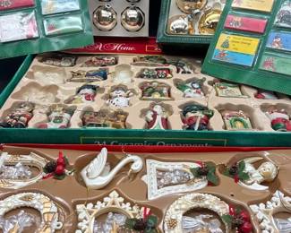 Vintage Christmas Ornaments And Card Tags