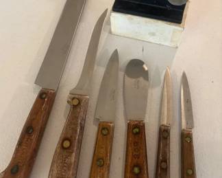 Harvard Cutlery Knives 6 And Sharpener