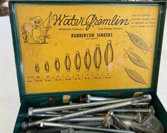 Vintage Water Gremlin Tackle Box W Nuts Bolts
