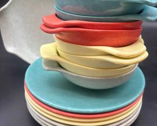 Melamine Russel Wright Vintage Dish Set 15 Pc