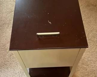 Rolling Metal File Cabinet 1 Drawer with shelf