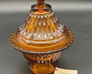 Fenton Glass Covered Dish