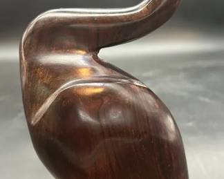 Wood Carved Bird Figurine