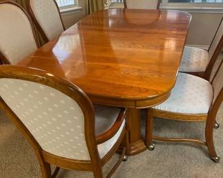 Oak Table With Six Chairs
