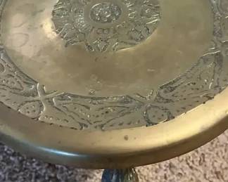 Vintage Brass Turkish Foot Warmer