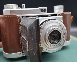 Kodak Retina Fold Up Camera Leather Case 50mm Lens
