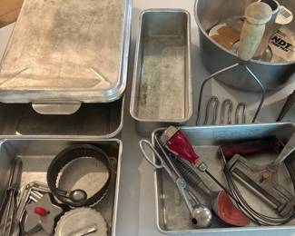 Vintage Pans And Cooking Accessories