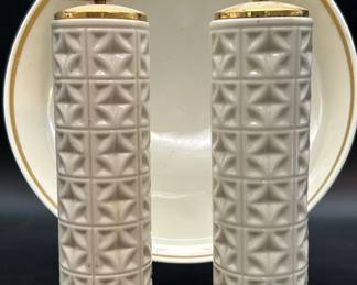 Lenox Bowl And Salt And Pepper Containers