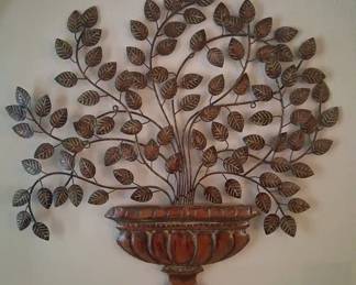Metal Plant Wall Decor