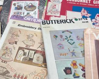 Vintage Patterns And Needle Point Items