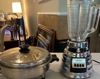 Vintage Osterizer Blender Electric Pan