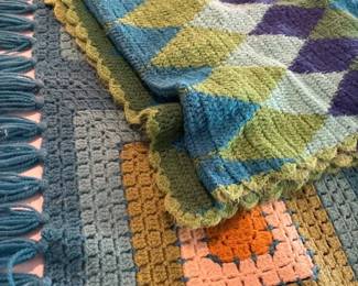 2 Crochet Lap Blankets