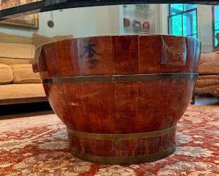 Japanese Barrel-Style Wooden Base