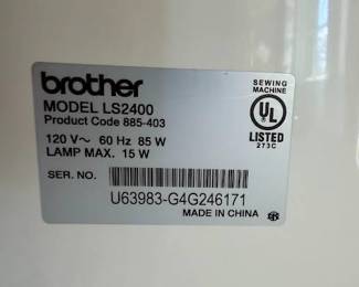Brother sewing machine 