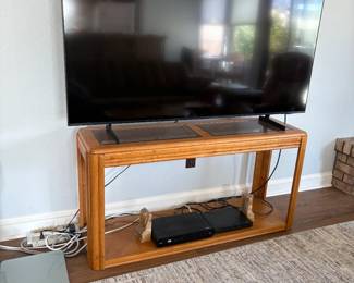 glass top TV stand