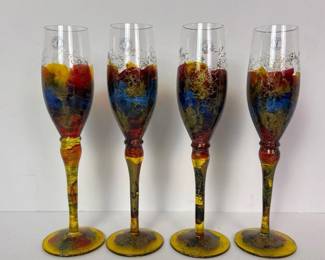 306 handcraftedcolorfulromanianartglass