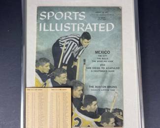 051 framed1957sportsillustratedmagazine