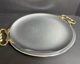 159 vintagekromexchromeroundservingtray