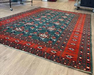 031 vintagehandknottedturkmenarearugwi