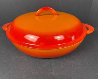 133 descoware12flameorangebelgiumenamel