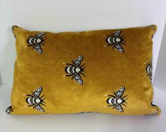 288 goldvelvetbeeembroidereddecorativet