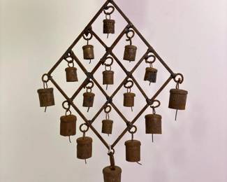 281 vintagemetalhangingbellwindchime
