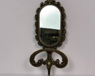 144 smallvintagemetalwallmountedmirror