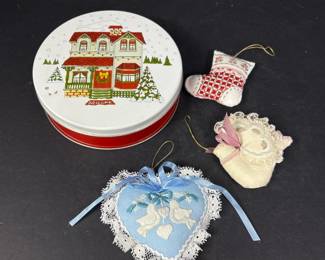 143 threehandmadefabricchristmasornament