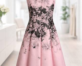 Carlisle Dress Pink/Black Size 10