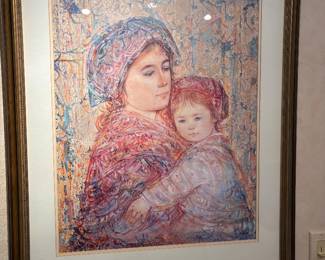 “Vivian and Child” by Edna Hibel