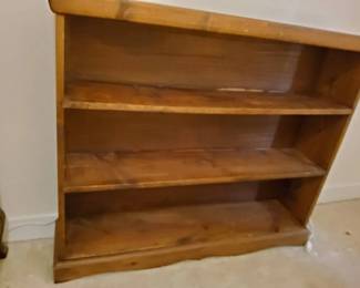 Solid Wood ThreeShelf Bookshelf