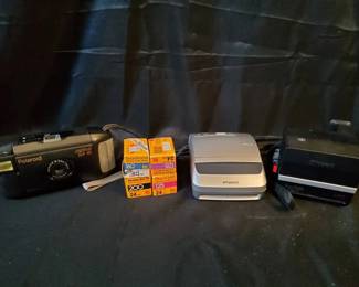 Vintage Polaroid Camera Lot Classic 35mm Film Collection