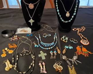 SouthwestInspired Costume Jewelry Collection Turquoise, Beaded Necklaces, Earrings More