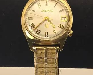 Vintage 1971 Bulova Accutron 14K Gold Filled Mens Watch